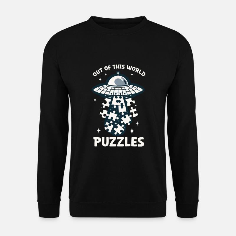 Puzzle Lover Jigzaw Puzzle Brettspiel Puzzler - Unisex Pullover - Schwarz