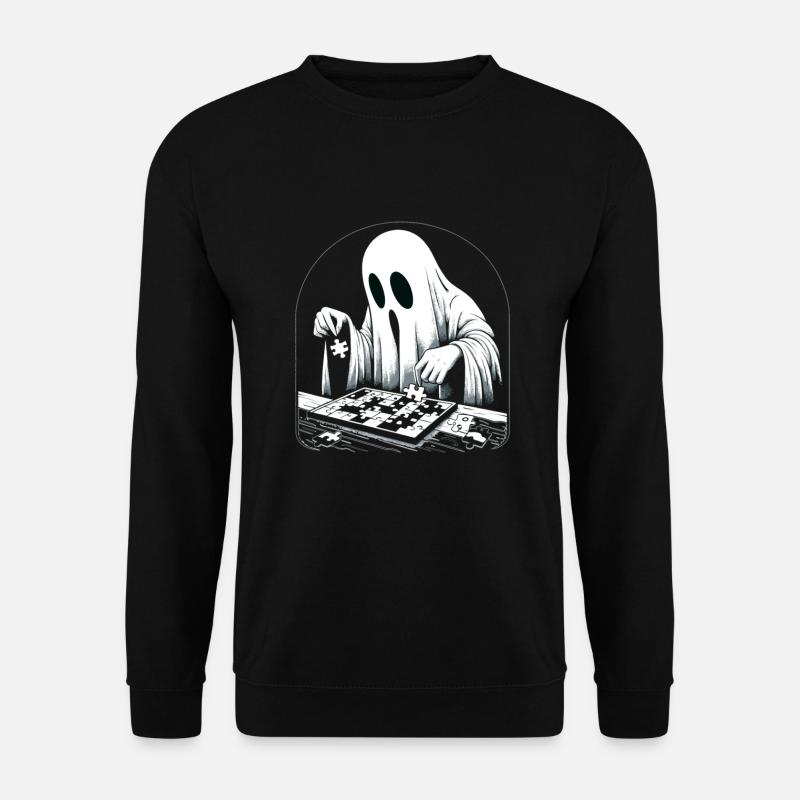 Puzzle Lover Jigzaw Puzzle Brettspiel Puzzler - Unisex Pullover - Schwarz