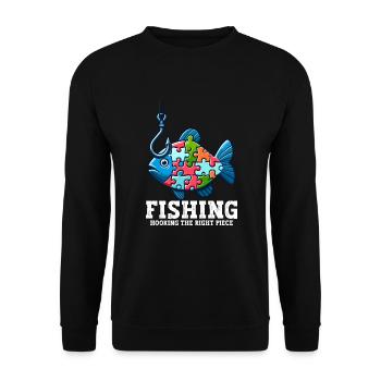 Puzzle Lover Jigzaw Puzzle Brettspiel Puzzler - Unisex Pullover - Schwarz - Vorne - Alina (178cm) & Michal (187cm)