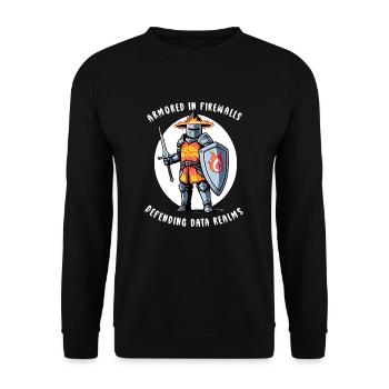 Ethical Hacking Analyst Ethical Cyber Security - Unisex Sweatshirt - black - Front - Alina (178cm) & Michal (187cm)