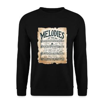 Sailors Sea Shanty Singing Ship Adventures - Unisex Pullover - Schwarz - Vorne - Alina (178cm) & Michal (187cm)