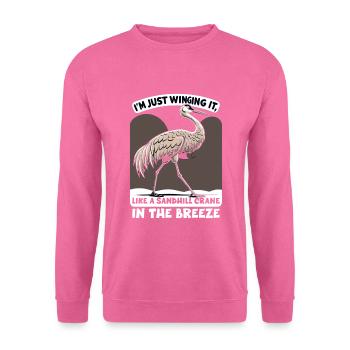 Sandhill Crane Lovers Bird Watching - Unisex Sweatshirt - pink - Front
