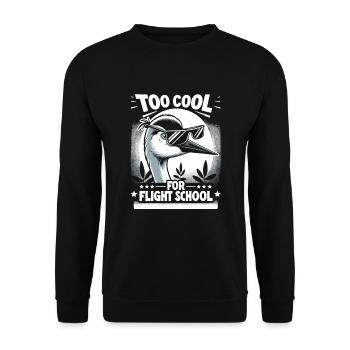 Sandhill Kranichliebhaber Vogelbeobachtung - Unisex Pullover - Schwarz - Vorne - Alina (178cm) & Michal (187cm)