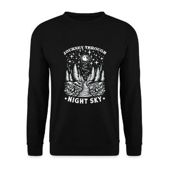 Astrophotographie Astronomie Caméra spatiale - Sweat-shirt Unisexe - noir - Devant - Alina (178cm) & Michal (187cm)