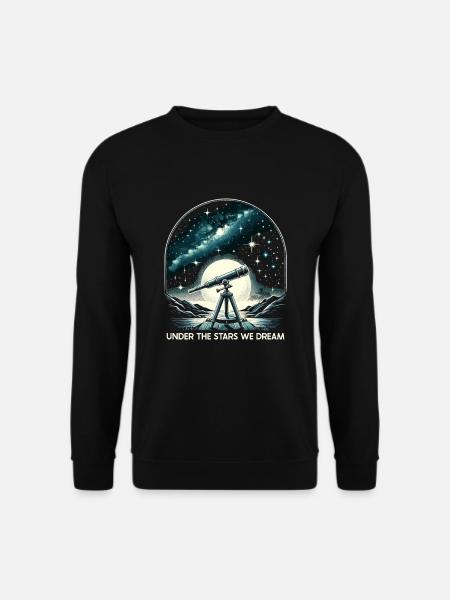Astrophotography Astronomy Space Camera - Unisex Sweatshirt - black