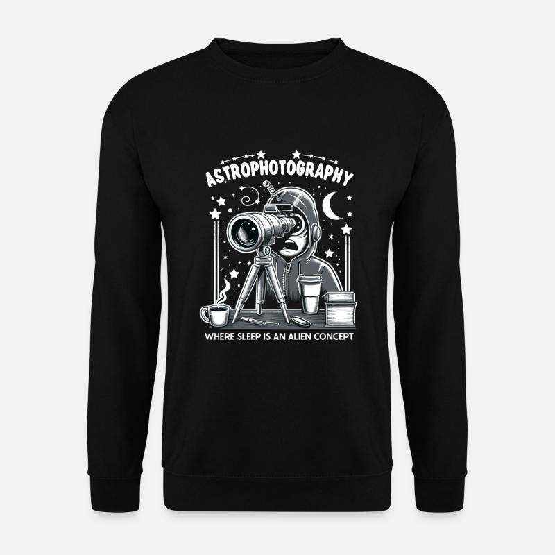 Astrophotographie Astronomie Caméra spatiale - Sweat-shirt Unisexe - noir