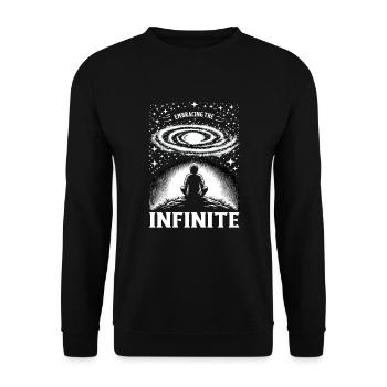 Astrophotography Astronomy Space Camera - Unisex Sweatshirt - black - Front - Alina (178cm) & Michal (187cm)