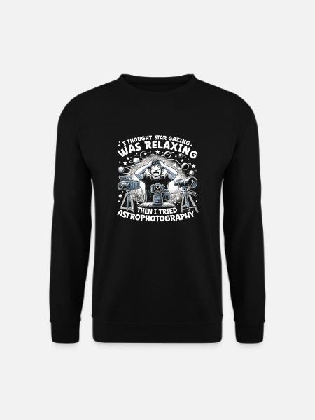 Astrophotography Astronomy Space Camera - Unisex Sweatshirt - black