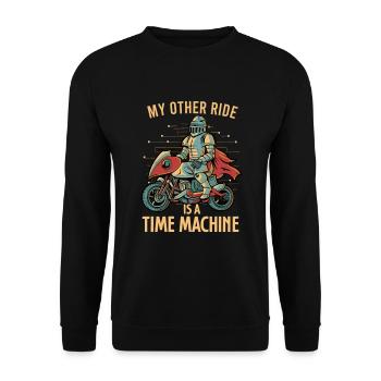 Chevalier Chevalier Armure Renaissance Médiévale - Sweat-shirt Unisexe - noir - Devant - Alina (178cm) & Michal (187cm)