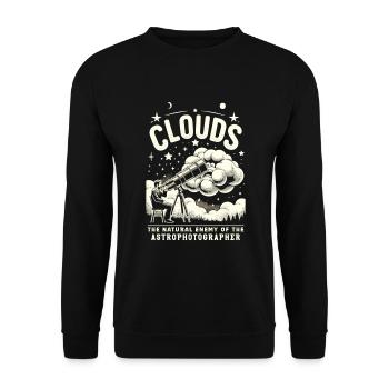 Astrophotographie Astronomie Caméra spatiale - Sweat-shirt Unisexe - noir - Devant - Alina (178cm) & Michal (187cm)
