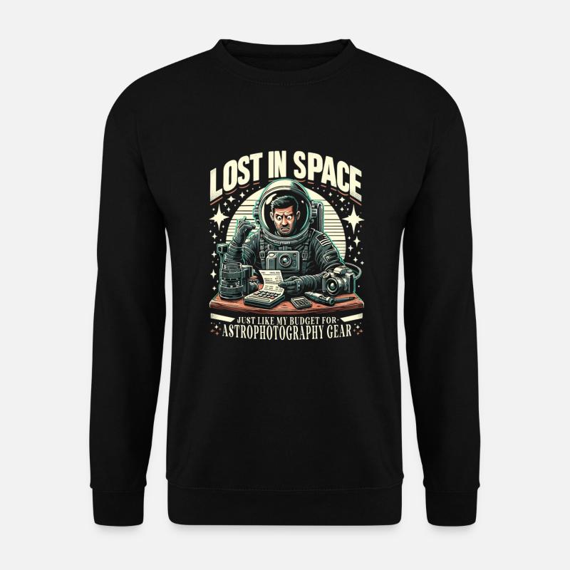 Astrophotography Astronomy Space Camera - Unisex Sweatshirt - black
