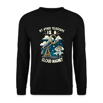 Astrophotographie Astronomie Caméra spatiale - Sweat-shirt Unisexe - noir - Devant - Alina (178cm) & Michal (187cm)