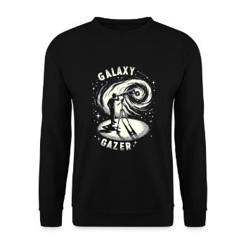 Astrophotography Astronomy Space Camera - Unisex Sweatshirt - black - Front - Alina (178cm) & Michal (187cm)
