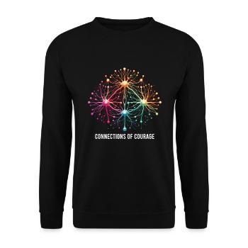 Schlaganfall-überlebende Schlaganfall-bewusstsein - Unisex Pullover - Schwarz - Vorne - Alina (178cm) & Michal (187cm)