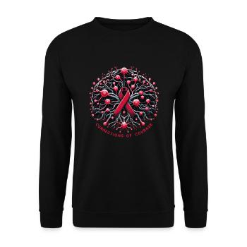 Schlaganfall-überlebende Schlaganfall-bewusstsein - Unisex Pullover - Schwarz - Vorne - Alina (178cm) & Michal (187cm)