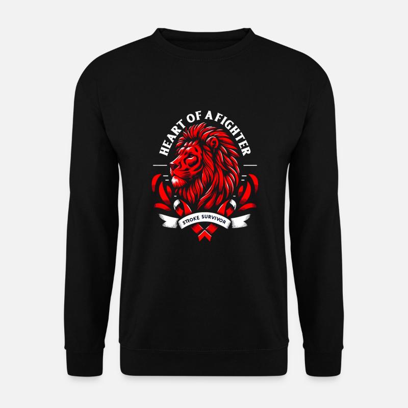 Schlaganfall-überlebende Schlaganfall-bewusstsein - Unisex Pullover - Schwarz