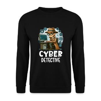 Analyste en piratage éthique Cybersécurité éthique - Sweat-shirt Unisexe - noir - Devant - Alina (178cm) & Michal (187cm)