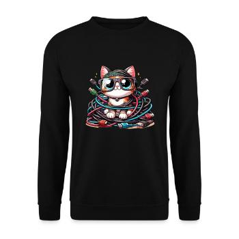 Analyste en piratage éthique Cybersécurité éthique - Sweat-shirt Unisexe - noir - Devant - Alina (178cm) & Michal (187cm)