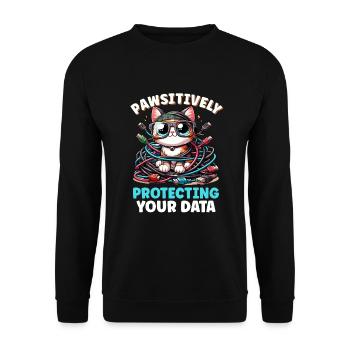 Analyste en piratage éthique Cybersécurité éthique - Sweat-shirt Unisexe - noir - Devant - Alina (178cm) & Michal (187cm)