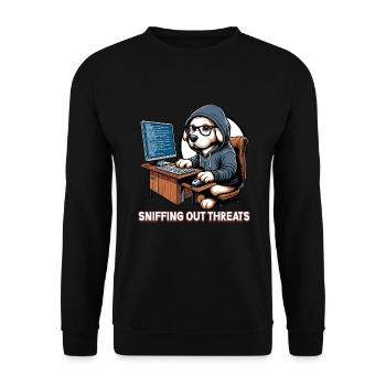 Analyste en piratage éthique Cybersécurité éthique - Sweat-shirt Unisexe - noir - Devant - Alina (178cm) & Michal (187cm)