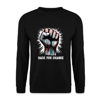Ethical Hacking Analyst Ethical Cyber Security - Unisex Sweatshirt - black - Front - Alina (178cm) & Michal (187cm)