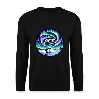 Aurora Aurora Tracker Alaska Wilderness - Sweat-shirt Unisexe - noir - Devant - Alina (178cm) & Michal (187cm)