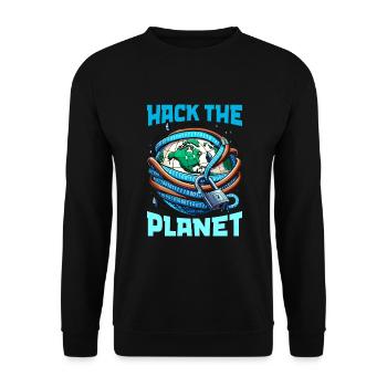 Ethical Hacking Analyst Ethical Cyber Security - Unisex Sweatshirt - black - Front - Alina (178cm) & Michal (187cm)
