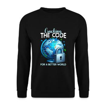 Ethical Hacking Analyst Ethical Cyber Security - Unisex Sweatshirt - black - Front - Alina (178cm) & Michal (187cm)