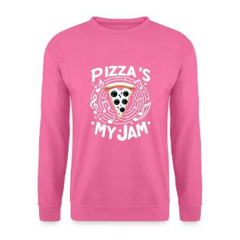 Lustiger Pizzaliebhaber Pizza-enthusiast - Unisex Pullover - Pink - Vorne