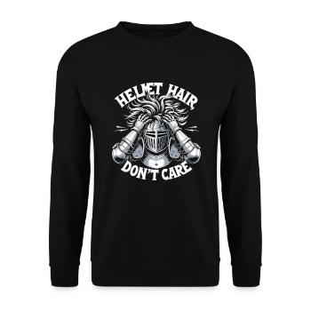 Ritterritter Mittelalterliche Renaissance-rüstung - Unisex Pullover - Schwarz - Vorne - Alina (178cm) & Michal (187cm)