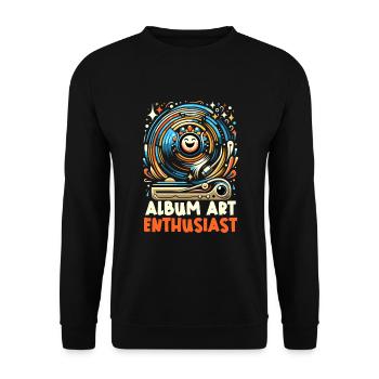 Disques vinyles Lp Collectionneurs Amateurs de disques - Sweat-shirt Unisexe - noir - Devant - Alina (178cm) & Michal (187cm)