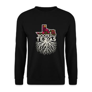 Texas Wildflowers Season Fields Flowers Texas - Unisex Sweatshirt - black - Front - Alina (178cm) & Michal (187cm)