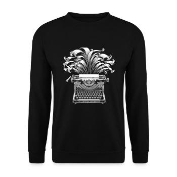 Poetry Slam Writer Poet Literature Slam Poetry Day - Unisex Sweatshirt - black - Front - Alina (178cm) & Michal (187cm)
