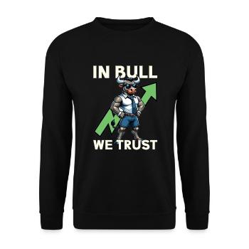 Stock Traders, Forex Traders, Investor Trading - Unisex Sweatshirt - black - Front - Alina (178cm) & Michal (187cm)