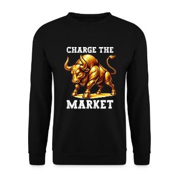 Gold Trader Forex Trader XAUUSD Trader - Unisex Pullover - Schwarz - Vorne - Alina (178cm) & Michal (187cm)