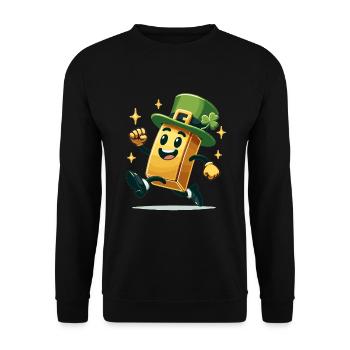 Gold Trader Forex Trader XAUUSD Trader - Unisex Pullover - Schwarz - Vorne - Alina (178cm) & Michal (187cm)