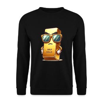 Trader d'or Trader Forex Trader XAUUSD - Sweat-shirt Unisexe - noir - Devant - Alina (178cm) & Michal (187cm)