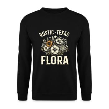 Texas Wildflowers Season Fields Flowers Texas - Unisex Sweatshirt - black - Front - Alina (178cm) & Michal (187cm)