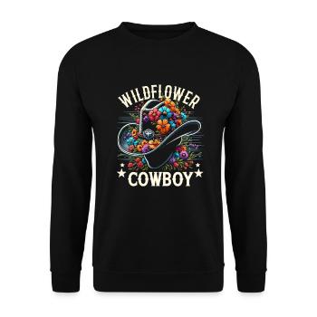Texas Wildflowers Season Fields Flowers Texas - Unisex Sweatshirt - black - Front - Alina (178cm) & Michal (187cm)
