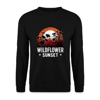 Texas Fleurs sauvages Saison Champs Fleurs Texas - Sweat-shirt Unisexe - noir - Devant - Alina (178cm) & Michal (187cm)