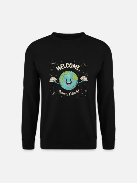 T Shirt mitTreten Sie Cosmic Friends Bei: Out-of-t - Unisex Pullover - Schwarz