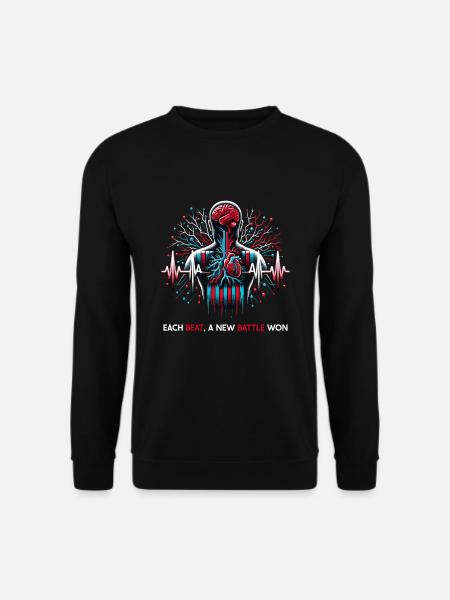 Stroke survivors stroke awareness - Unisex Sweatshirt - black