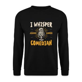 Asmr Whispering Asmr Enthusiast Mindfulness - Unisex Sweatshirt - black - Front - Alina (178cm) & Michal (187cm)