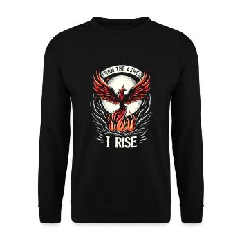 Schlaganfall-überlebende Schlaganfall-bewusstsein - Unisex Pullover - Schwarz - Vorne - Alina (178cm) & Michal (187cm)