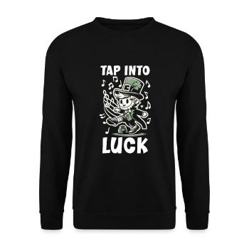Irish Dancing Ireland Outfit Irish Music - Unisex Sweatshirt - black - Front - Alina (178cm) & Michal (187cm)