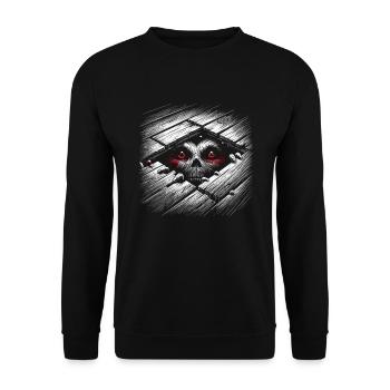 Edgar Allan Poe Fan, Classic Literature, - Unisex Sweatshirt - black - Front - Alina (178cm) & Michal (187cm)