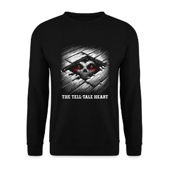 Edgar Allan Poe Fan, Klassische Literatur, - Unisex Pullover - Schwarz - Vorne - Alina (178cm) & Michal (187cm)