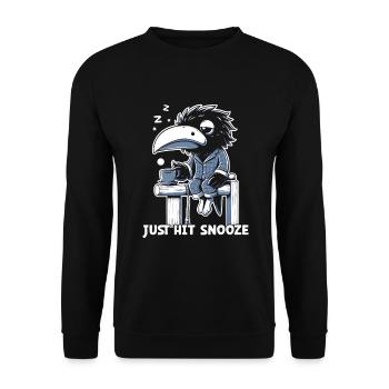 Edgar Allan Poe Fan, Klassische Literatur, - Unisex Pullover - Schwarz - Vorne - Alina (178cm) & Michal (187cm)