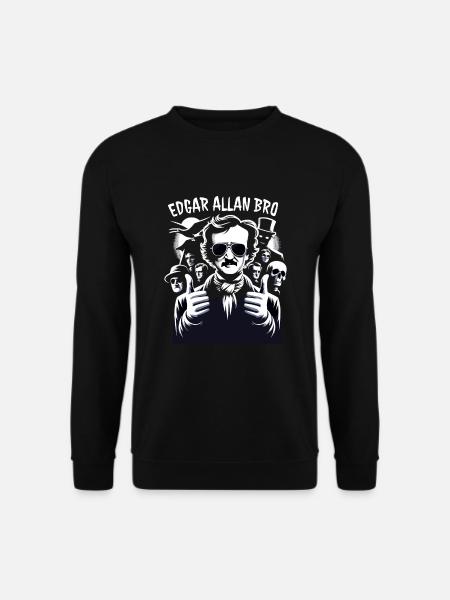 Edgar Allan Poe Fan, Klassische Literatur, - Unisex Pullover - Schwarz
