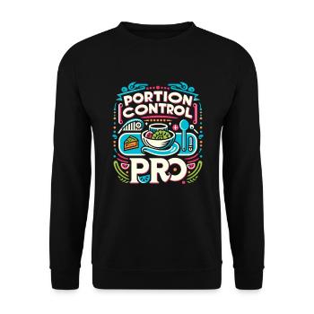 Schlauchmagen Schlauchmagenchirurgie Gastrektomie - Unisex Pullover - Schwarz - Vorne - Alina (178cm) & Michal (187cm)